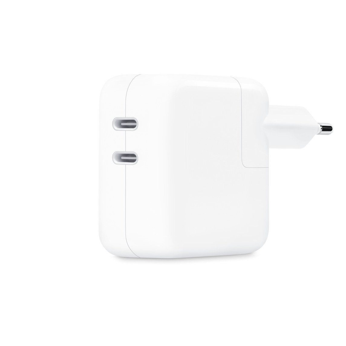 Deux ports USB-C de l’adaptateur Apple 35 W, version européenne